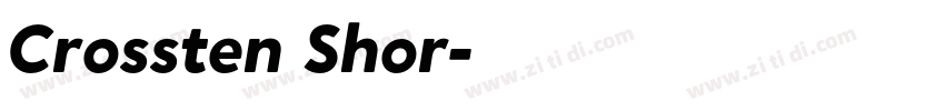 Crossten Shor字体转换 Crossten Shor字体转换